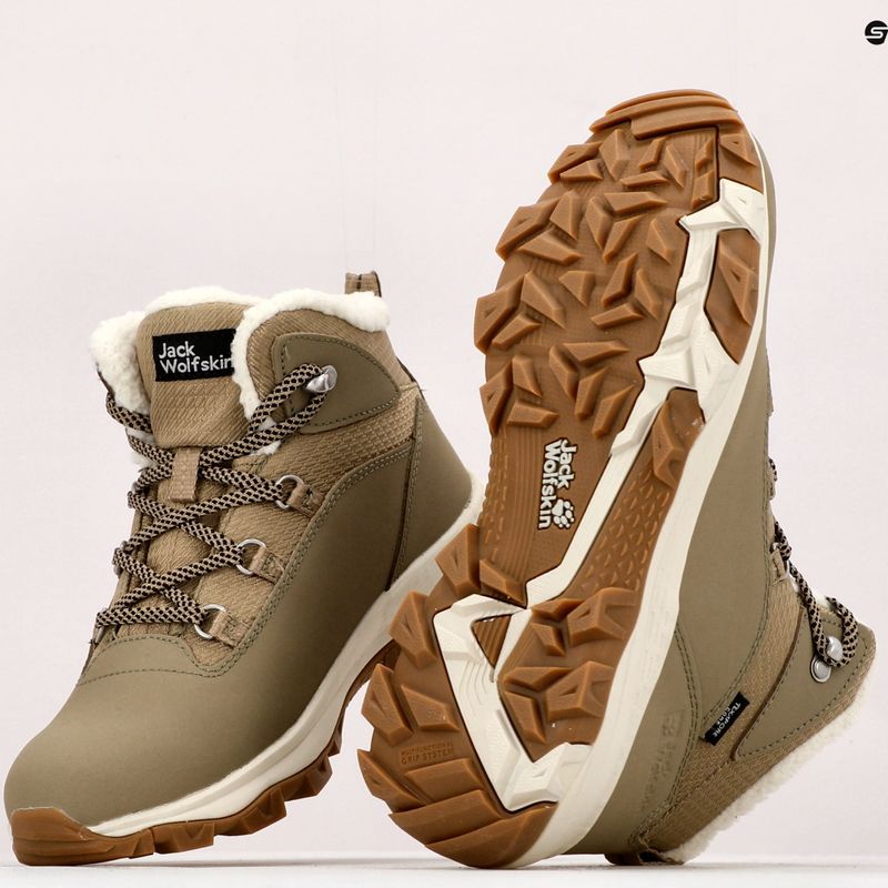 Взуття трекінгове жіноче Jack Wolfskin Everquest Texapore Mid бежеве 4053581_5227 11