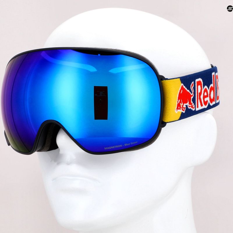 Маска лижна Red Bull SPECT Magnetron matt black/blue/blue snow 011 11