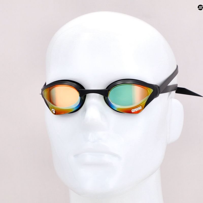 Окуляри для плавання Arena Cobra Core Swipe Mirror yellow copper/black 9