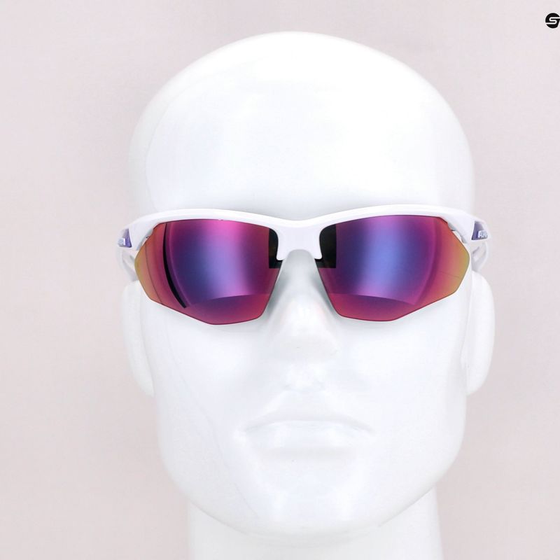 Окуляри велосипедні Alpina Defey HR white/purple/purple mirror 7