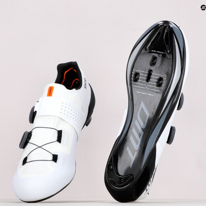 Кросівки велосипедні шосе чоловічі DMT SH10 white/black 14