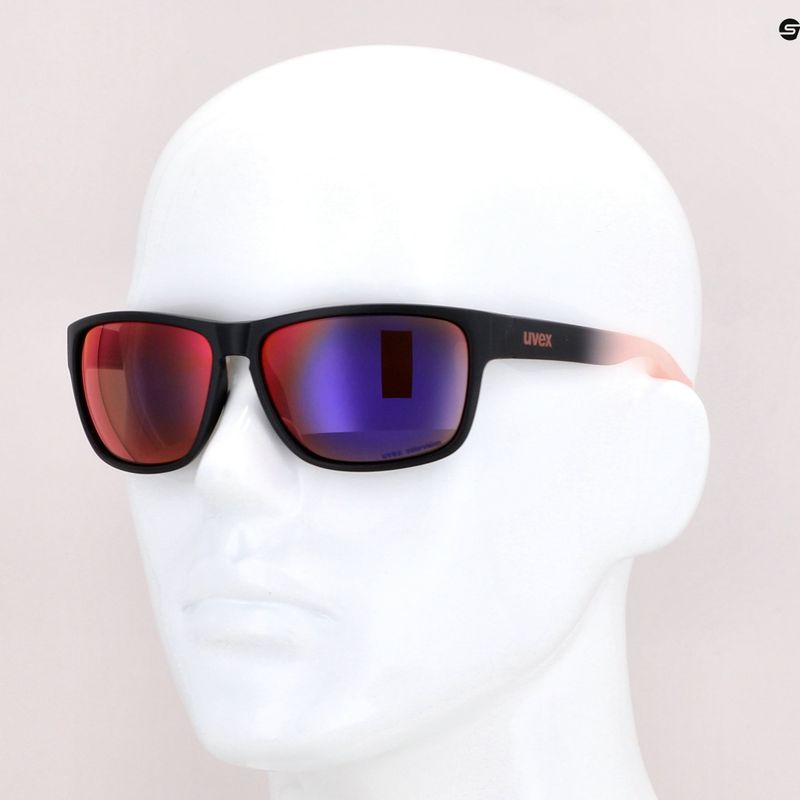 Окуляри сонячні UVEX Lgl 36 CV black mat rose/colorvision mirror plasma S5320172398 7