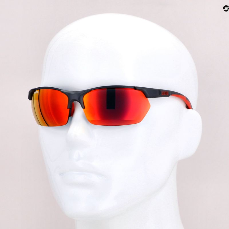Окуляри сонячні UVEX Sportstyle 114 grey red mat/mirror red/litemirror orange/clear 53/0/939/5316 9