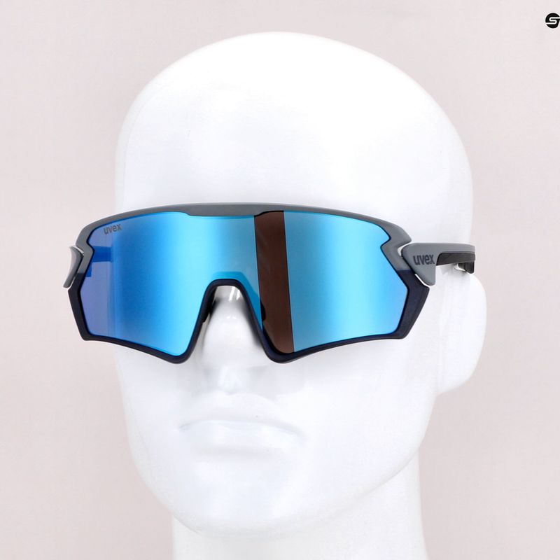 Окуляри велосипедні UVEX Sportstyle 231 rhino deep space mat/mirror blue S5320655416 7