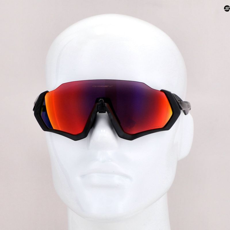 Окуляри велосипедні Oakley Flight Jacket чорно-фіолетові 0OO9401 7