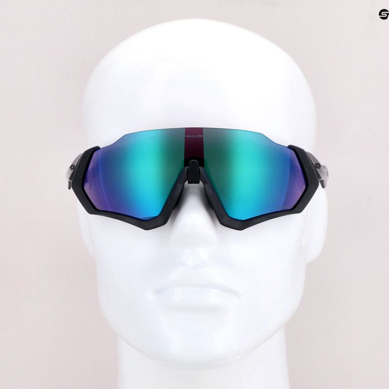 Окуляри велосипедні Oakley Flight Jacket чорно-фіолетові 0OO9401 7