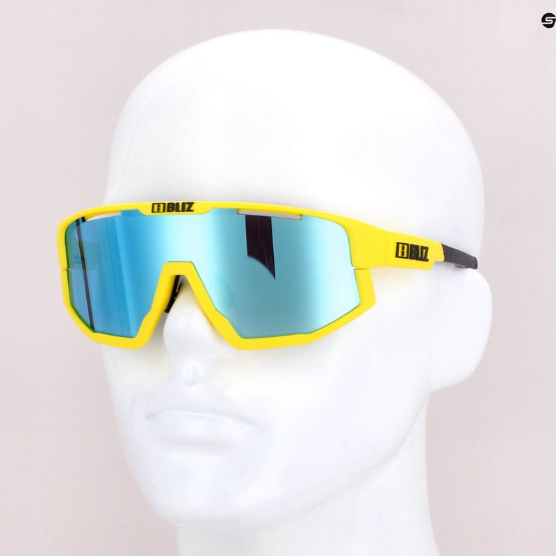 Окуляри велосипедні Bliz Vision matt yellow/smoke blue multi 12