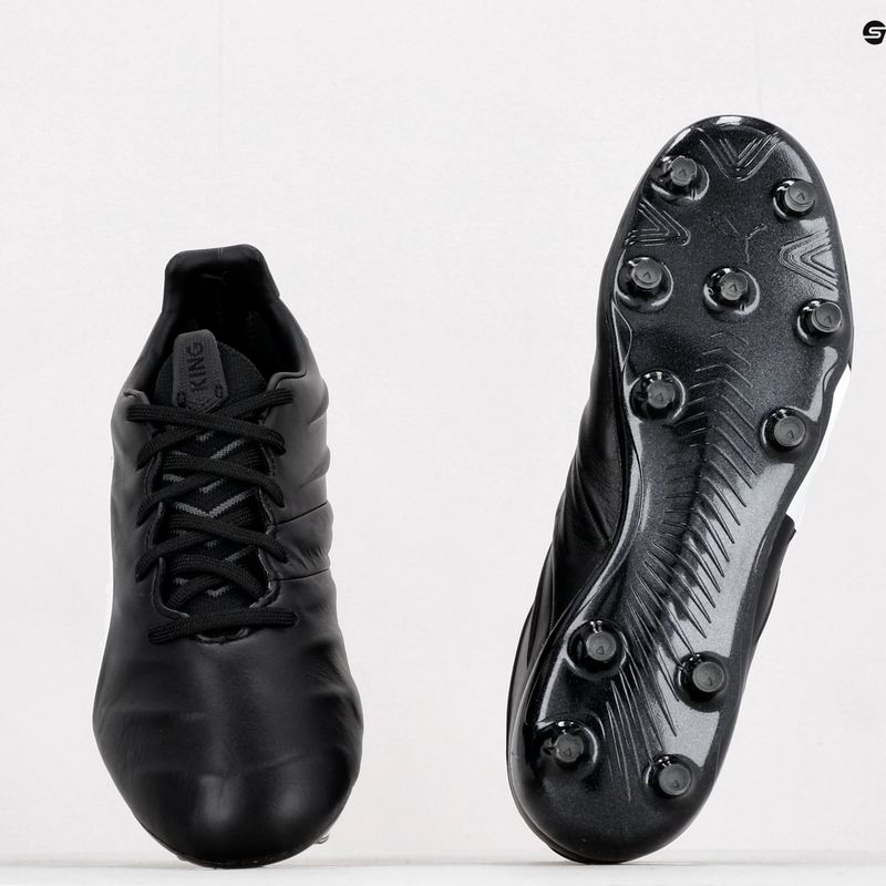Футбольні бутси чоловічі PUMA King Platinum 21 FG/AG чорно-білі 106478 01 10