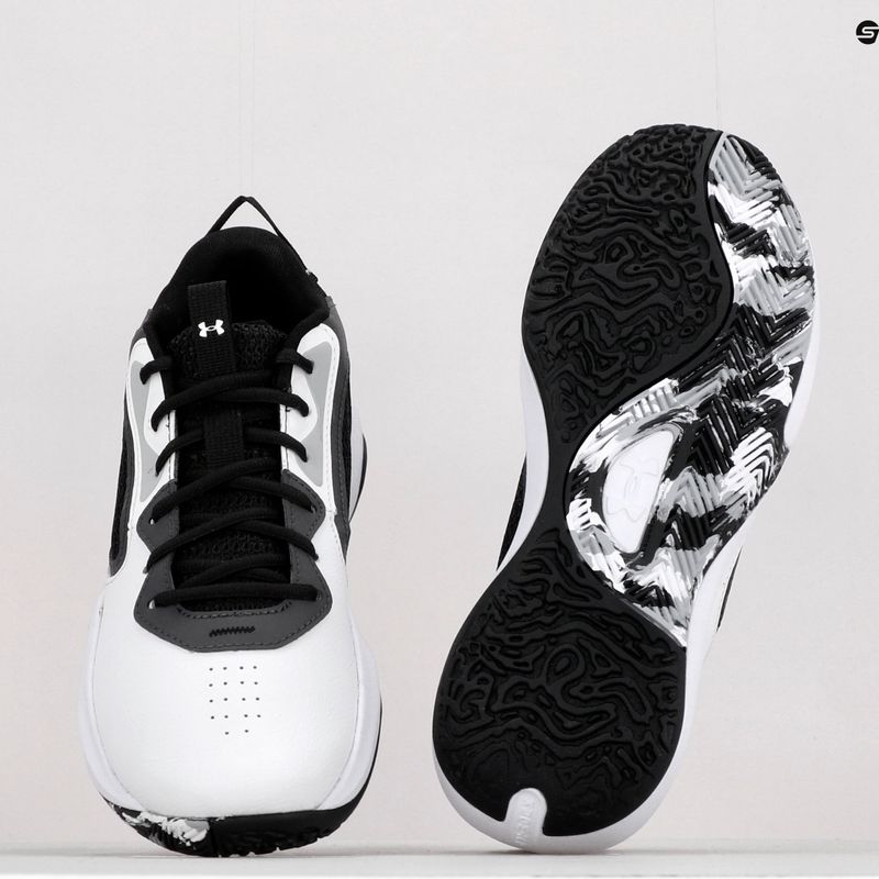 Кросівки для баскетболу чоловічі Under Armour Lockdown 6 біло-сірі 3025616-101 12