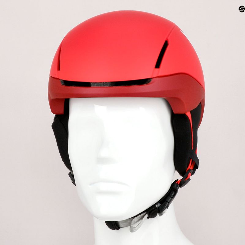 Шолом лижний дитячий Dainese Scarabeo Elemento metallic red/white logo 9