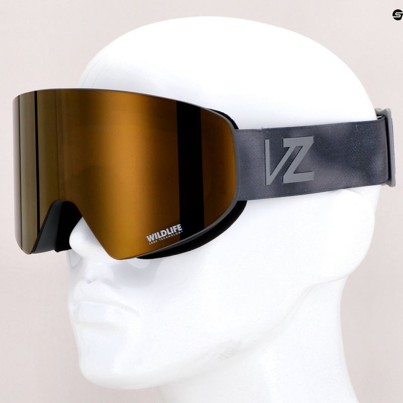 Маска сноубордична VonZipper Encore gray bird/wildlife bronze chrome AZYTG00114-GRY 9