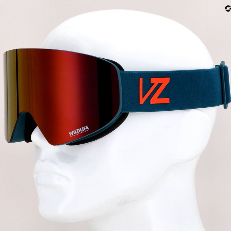Маска сноубордична VonZipper Encore pacific satin/wildlife black fire chrome AZYTG00114-NVR 9