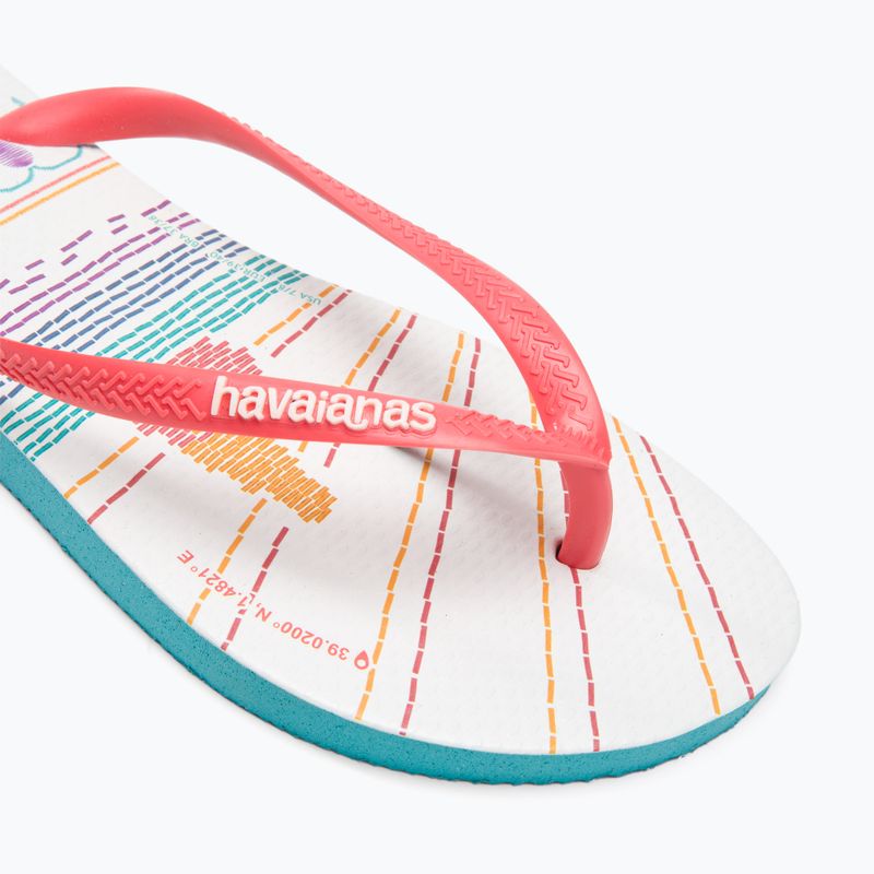 В'єтнамки жіночі Havaianas Slim Local Soul Ibiza red/blue/orange 7