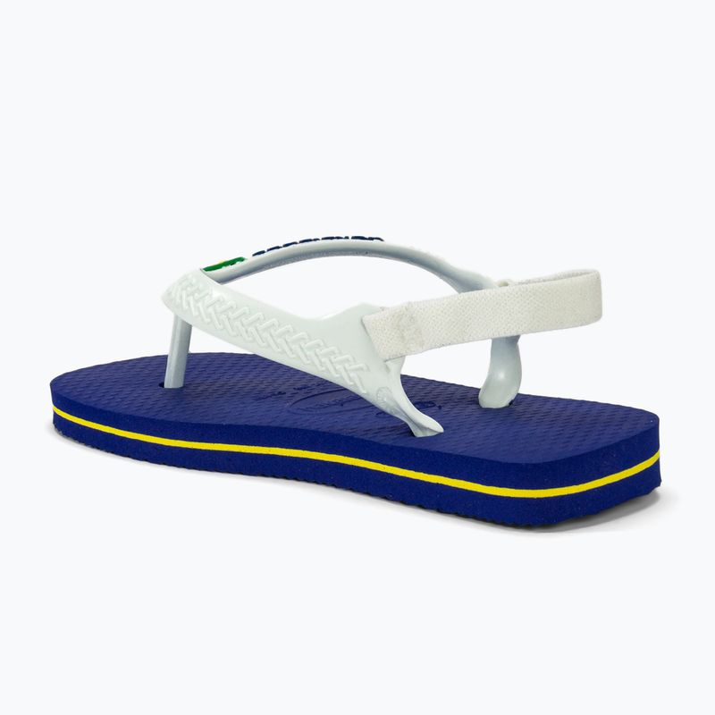 Дитячі сандалі Havaianas Baby Brasil Logo II морський синій 3