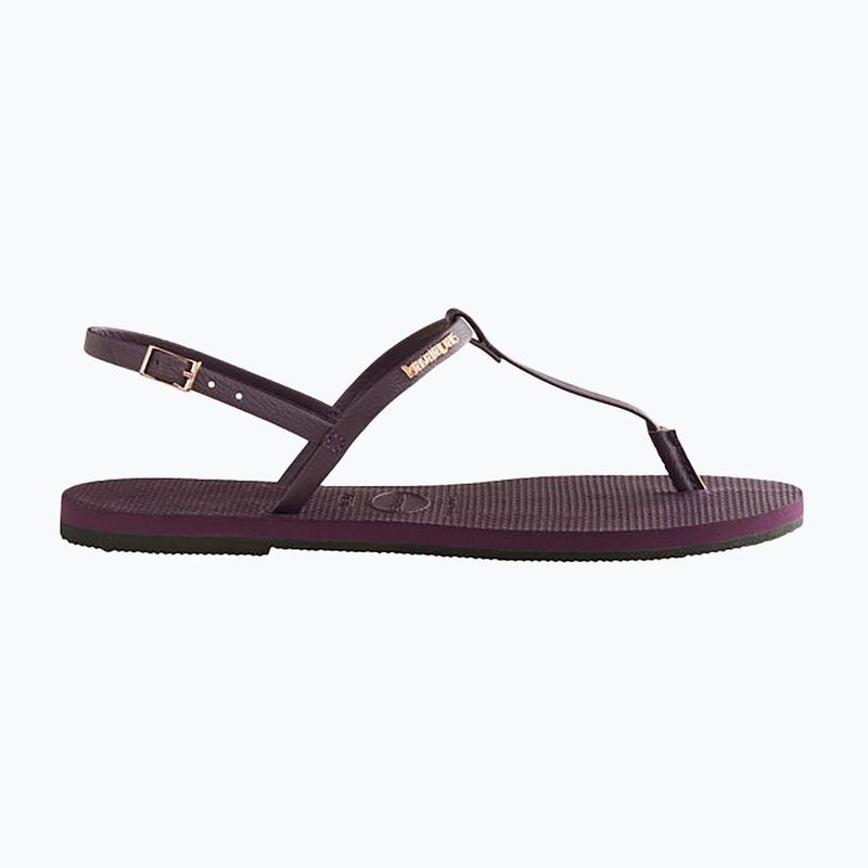 Босоніжки жіночі Havaianas You Riviera purple/black/gold 11