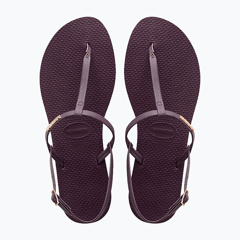 Босоніжки жіночі Havaianas You Riviera purple/black/gold 12