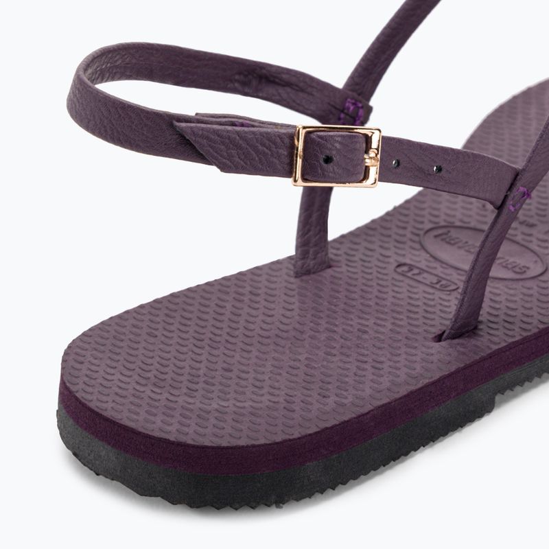 Босоніжки жіночі Havaianas You Riviera purple/black/gold 9