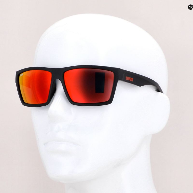 Окуляри сонячні UVEX Lgl 29 black mat/mirror red 53/0/947/2213 7