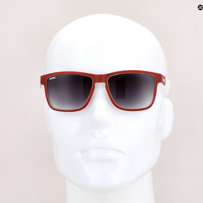 Окуляри сонячні UVEX Lgl 39 red mat white/litemirror silver degrade S5320123816 7