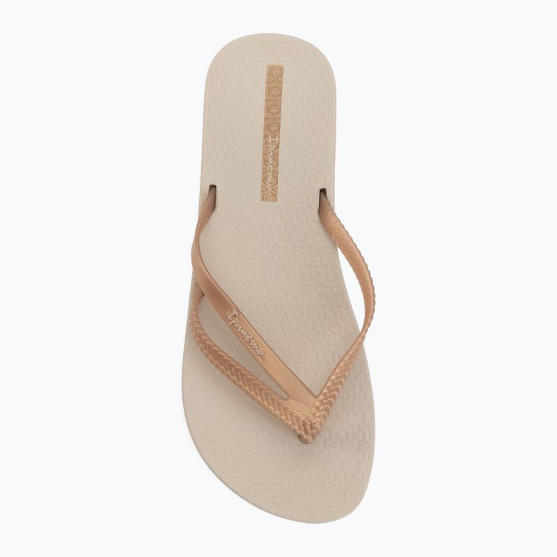 В'єтнамки жіночі Ipanema Bossa Soft V beige/gold 5