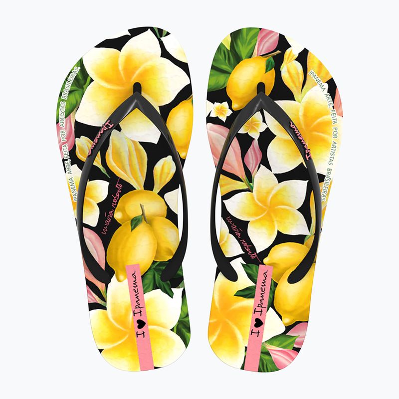 В'єтнамки жіночі Ipanema Arte black/yellow/pink 2