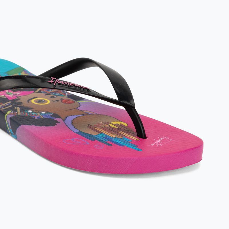 В'єтнамки жіночі Ipanema Graffiti V pink/black/blue 7
