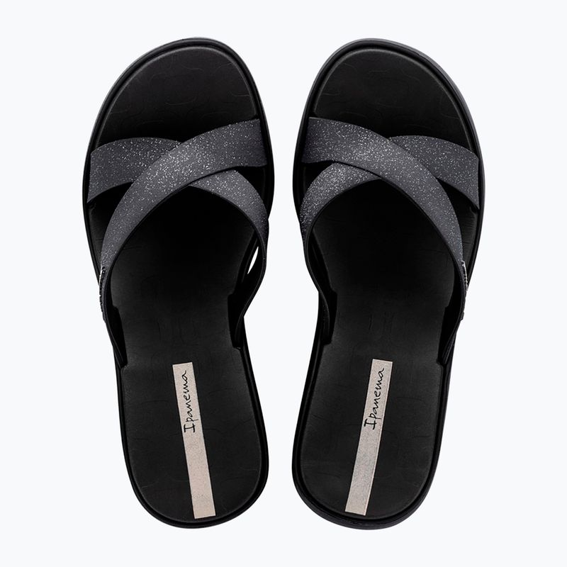 Шльопанці жіночі Ipanema High Fashion II Slide black/glitter/beige 2