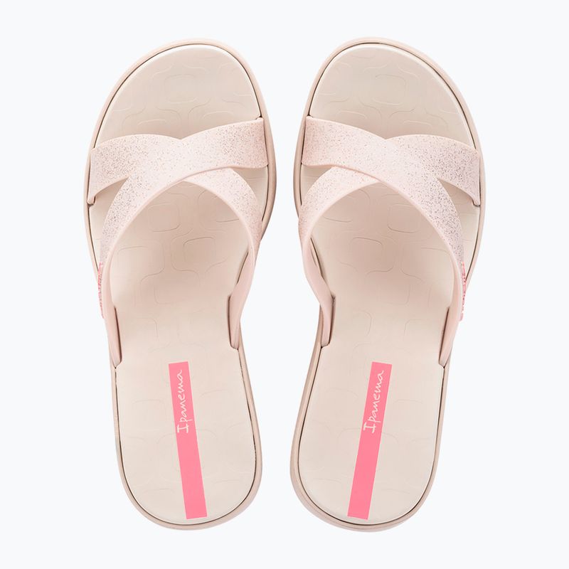 Шльопанці жіночі Ipanema High Fashion II Slide beige/glitter/pink 2