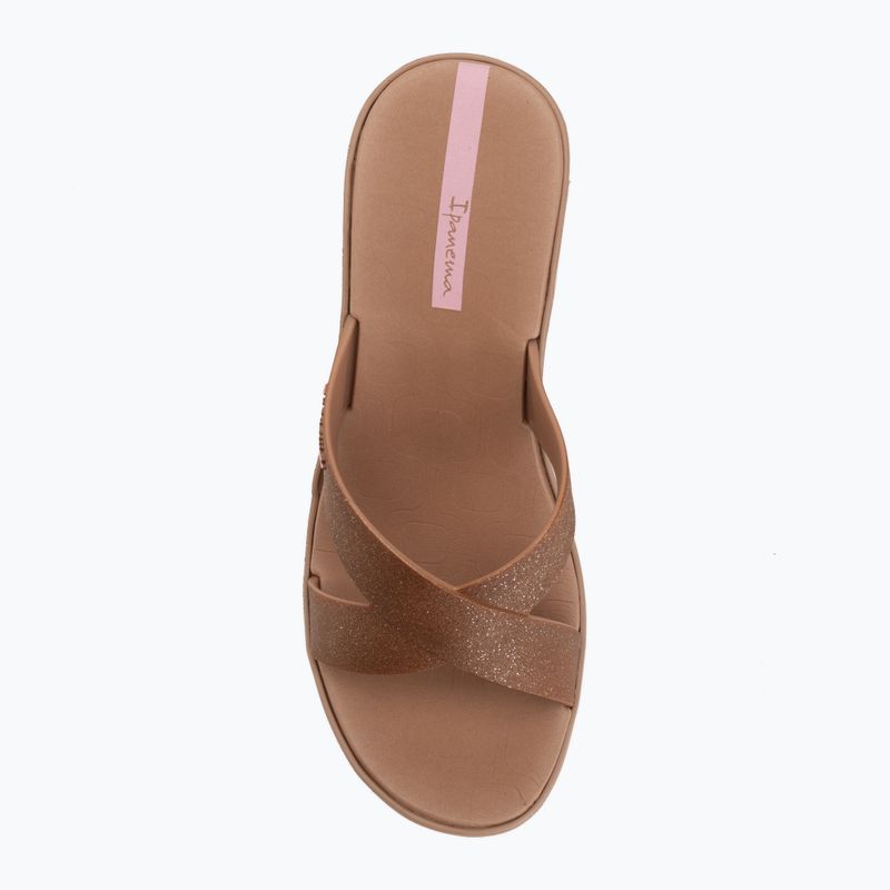 Шльопанці жіночі Ipanema High Fashion II Slide brown/glitter/pink 5