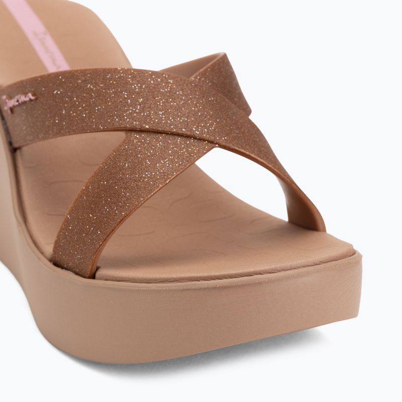 Шльопанці жіночі Ipanema High Fashion II Slide brown/glitter/pink 7