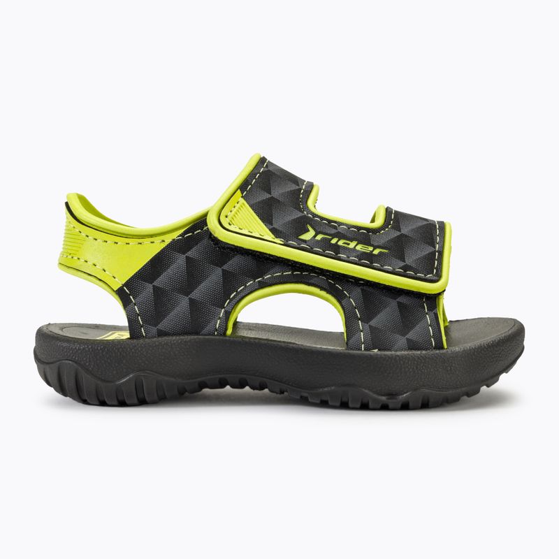 Сандалі дитячі RIDER Basic Sandal V Baby black/neon yellow 2