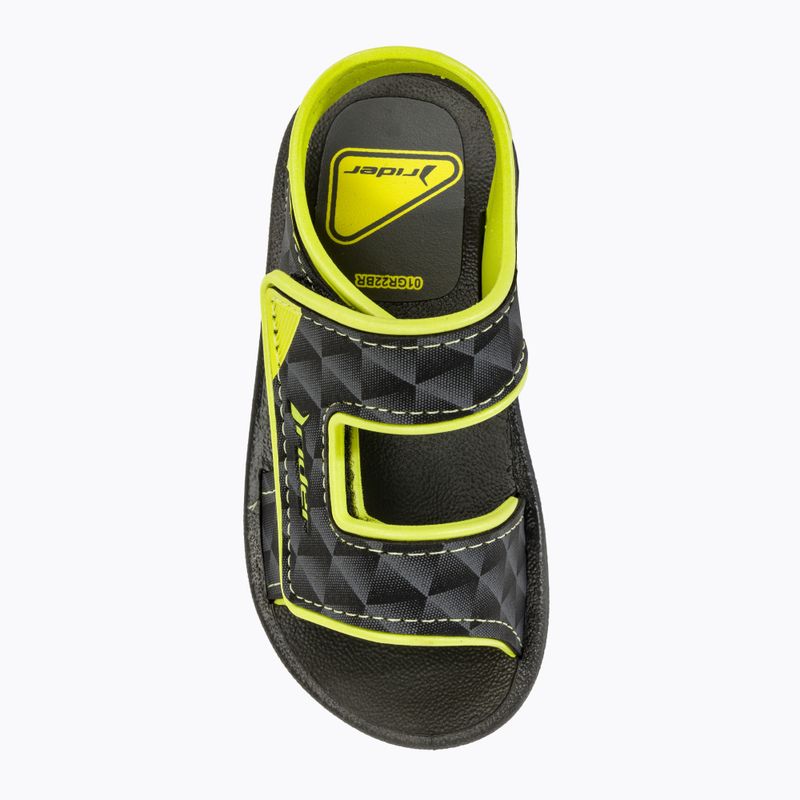 Сандалі дитячі RIDER Basic Sandal V Baby black/neon yellow 5