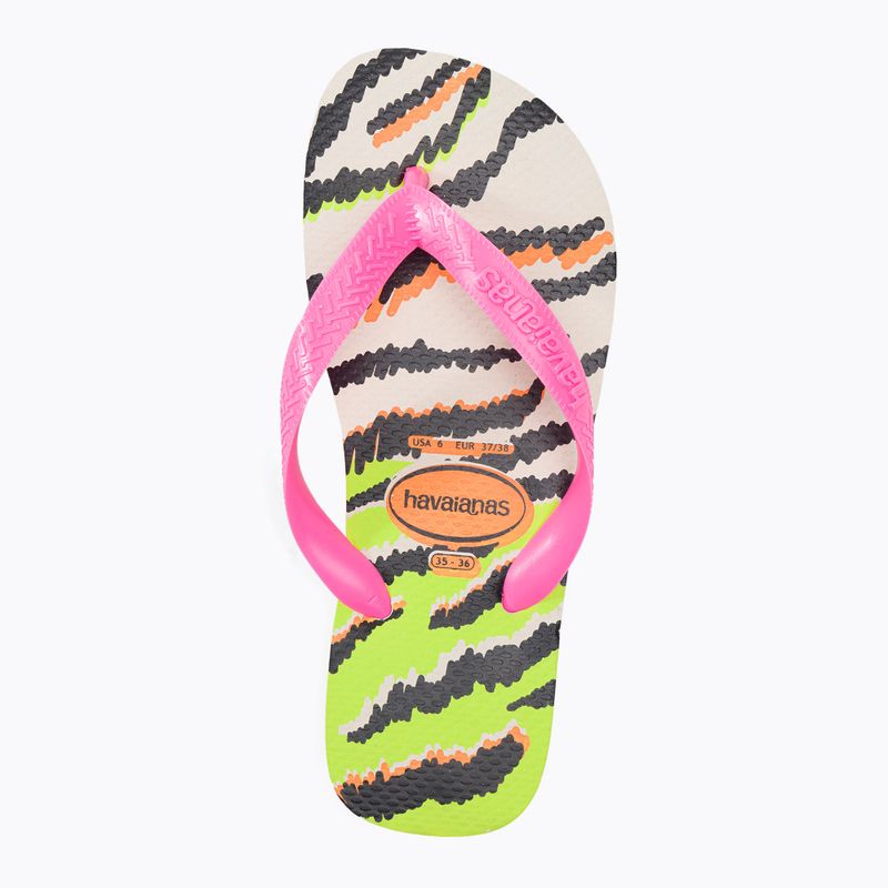 В'єтнамки жіночі Havaianas Top Animals бежеві H4132920 6