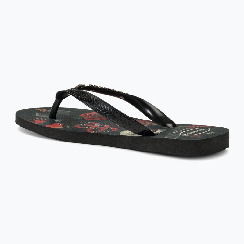 Чоловічі шльопанці Havaianas Top Tribo чорний / чорний 3