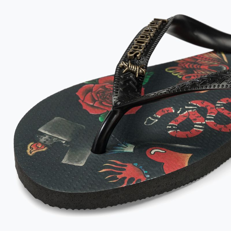 Чоловічі шльопанці Havaianas Top Tribo чорний / чорний 7