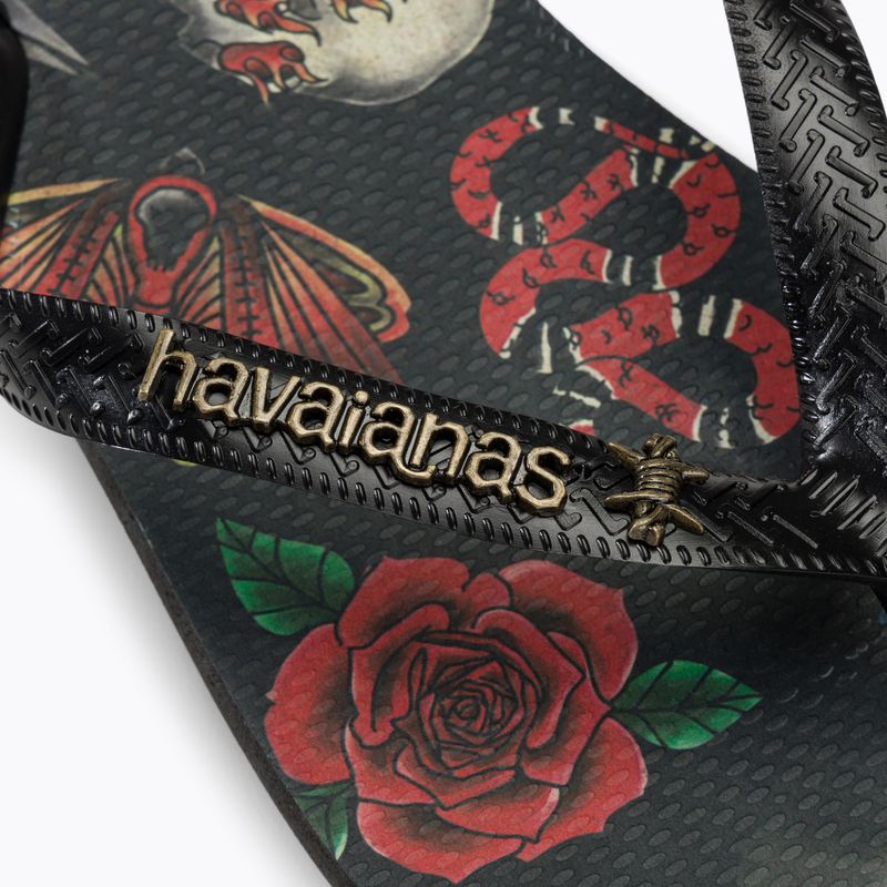 Чоловічі шльопанці Havaianas Top Tribo чорний / чорний 8