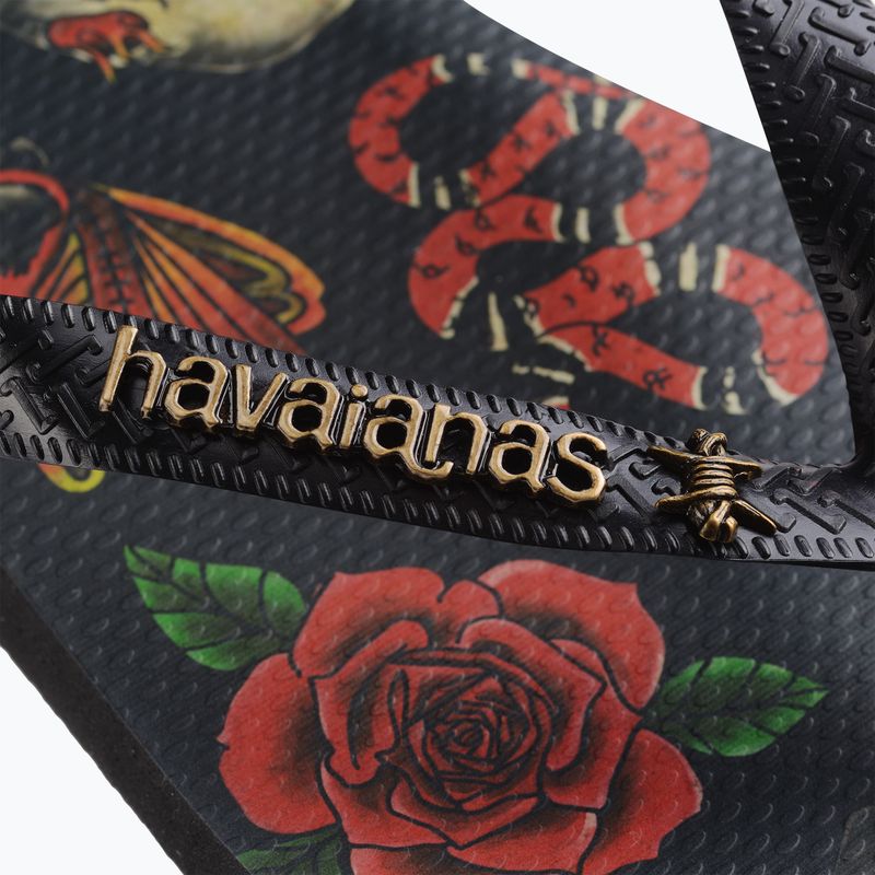 Чоловічі шльопанці Havaianas Top Tribo чорний / чорний 14