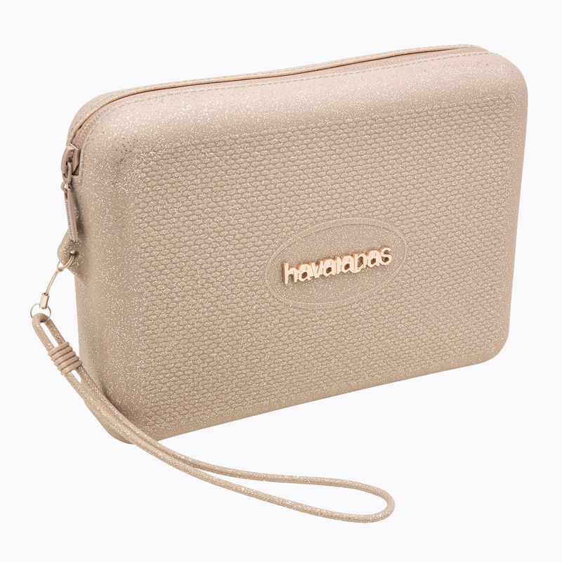 Золота косметичка Havaianas Beach Necessaire Glitter