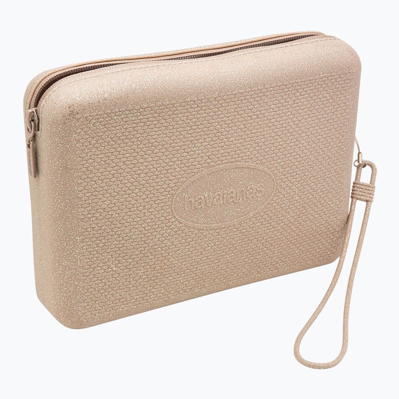 Золота косметичка Havaianas Beach Necessaire Glitter 3