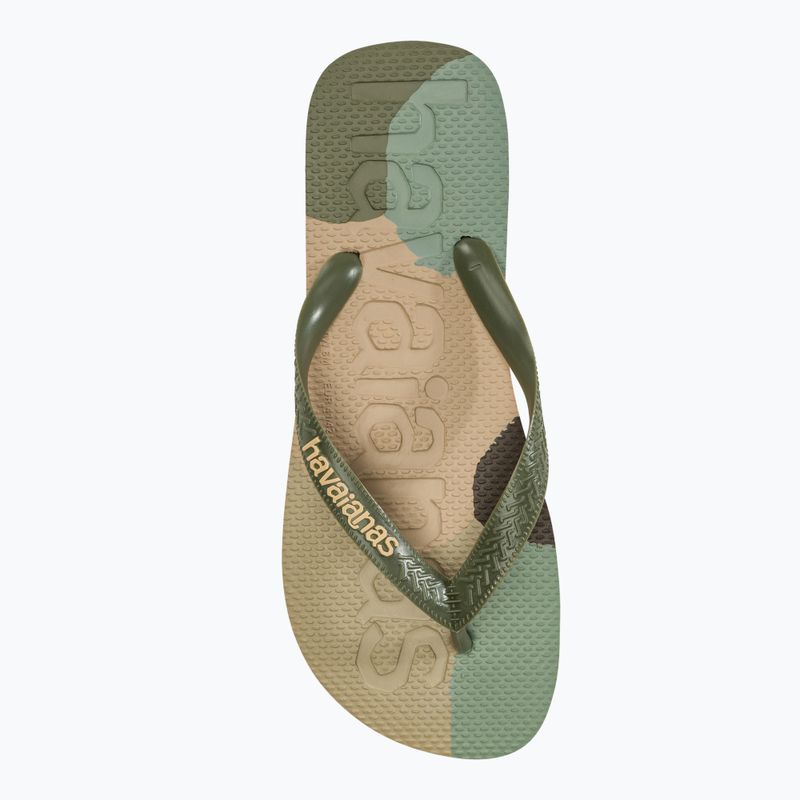 Шльопанці Havaianas Top Logomania Colors II зелені 5