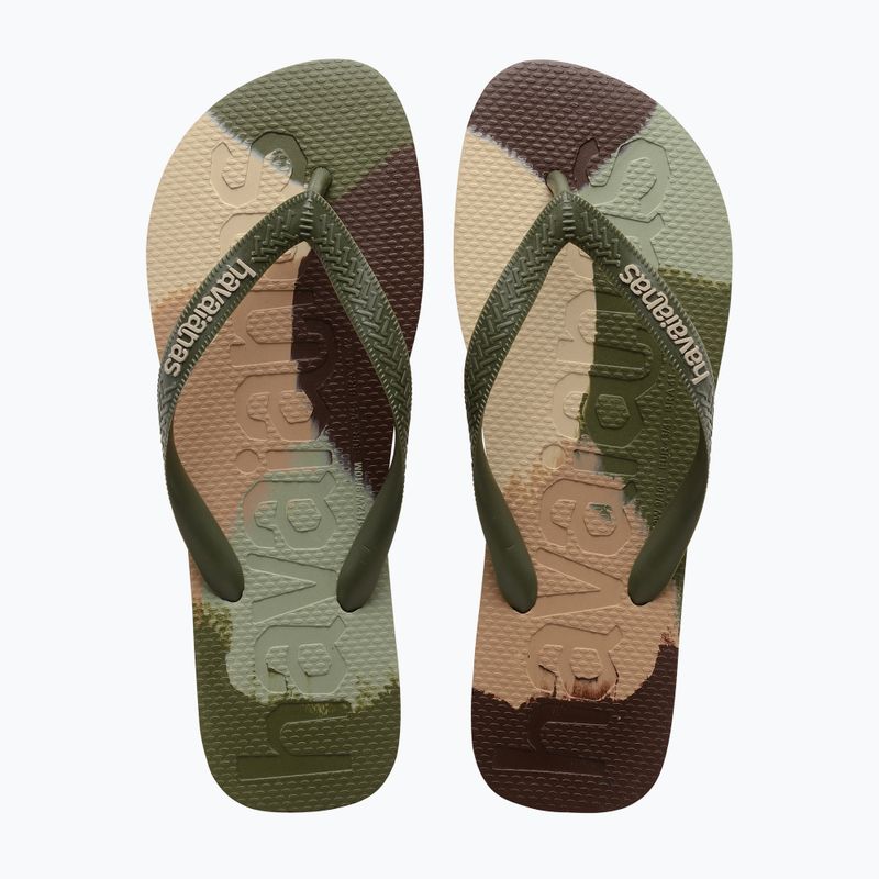 Шльопанці Havaianas Top Logomania Colors II зелені 10