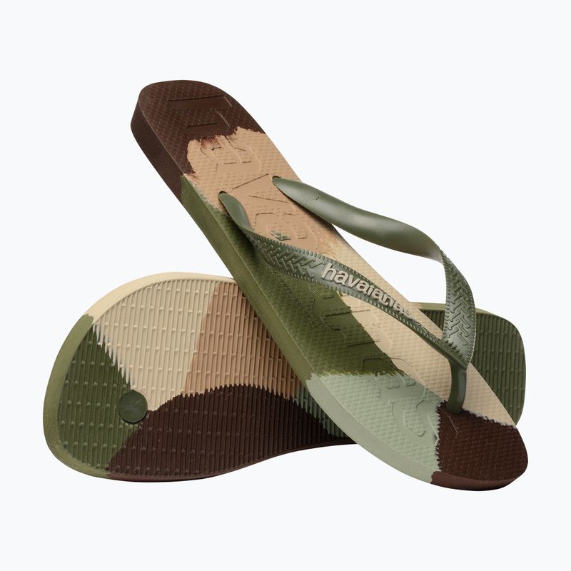 Шльопанці Havaianas Top Logomania Colors II зелені 11