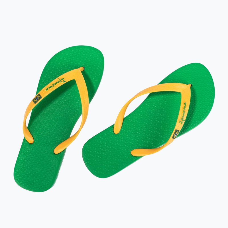 Чоловічі шльопанці Ipanema Clas Brasil II AD зелений/жовтий 10