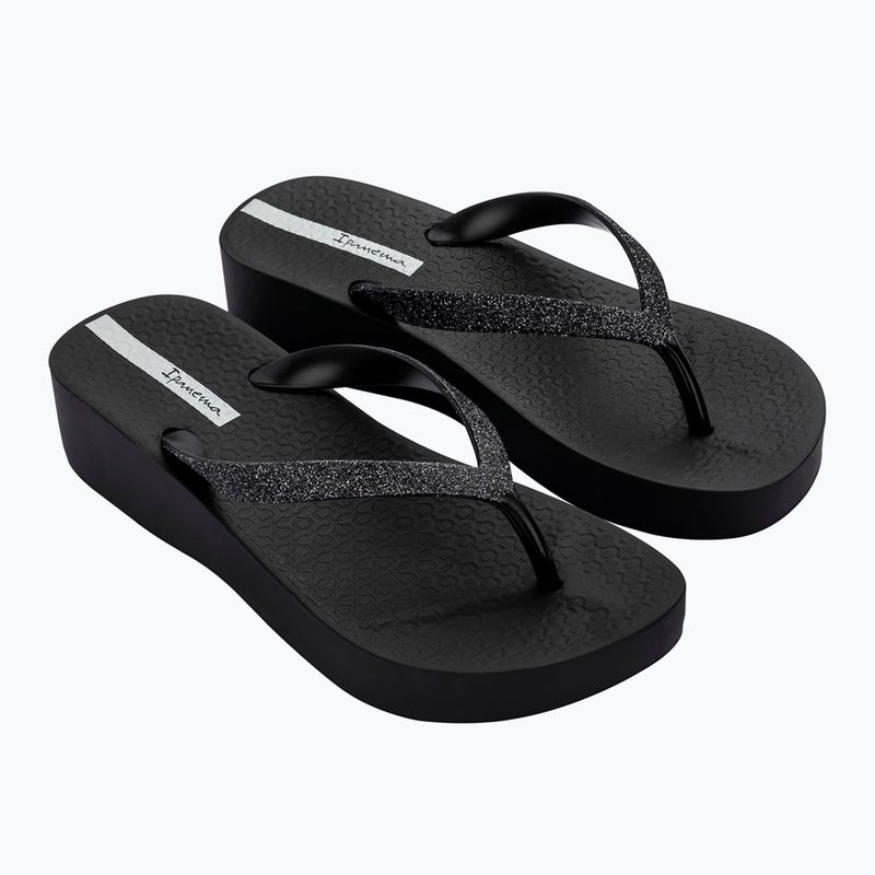 Жіночі шльопанці Ipanema Mesh Chic Plat чорні / блискучі чорні