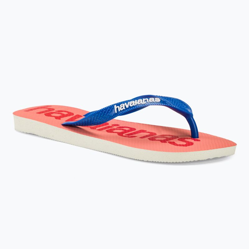 Шльопанці Havaianas Top Logomania 2 білі