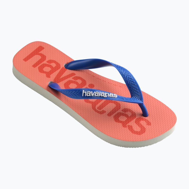 Шльопанці Havaianas Top Logomania 2 білі 8