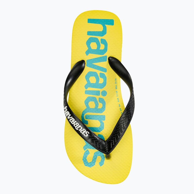 Шльопанці Havaianas Top Logomania 2 білий / чорний 5