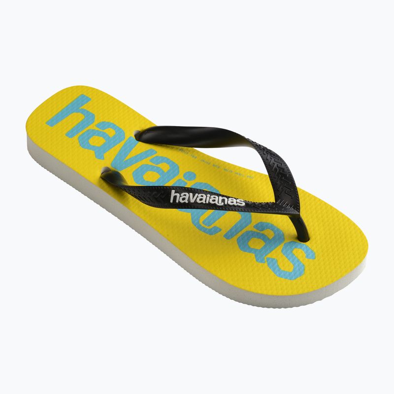 Шльопанці Havaianas Top Logomania 2 білий / чорний 8