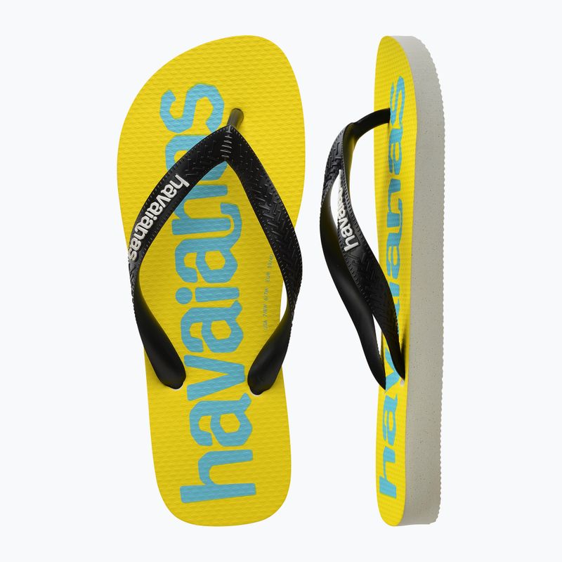 Шльопанці Havaianas Top Logomania 2 білий / чорний 11