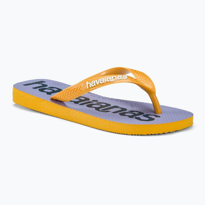 Шльопанці Havaianas Top Logomania 2 поп-жовтий